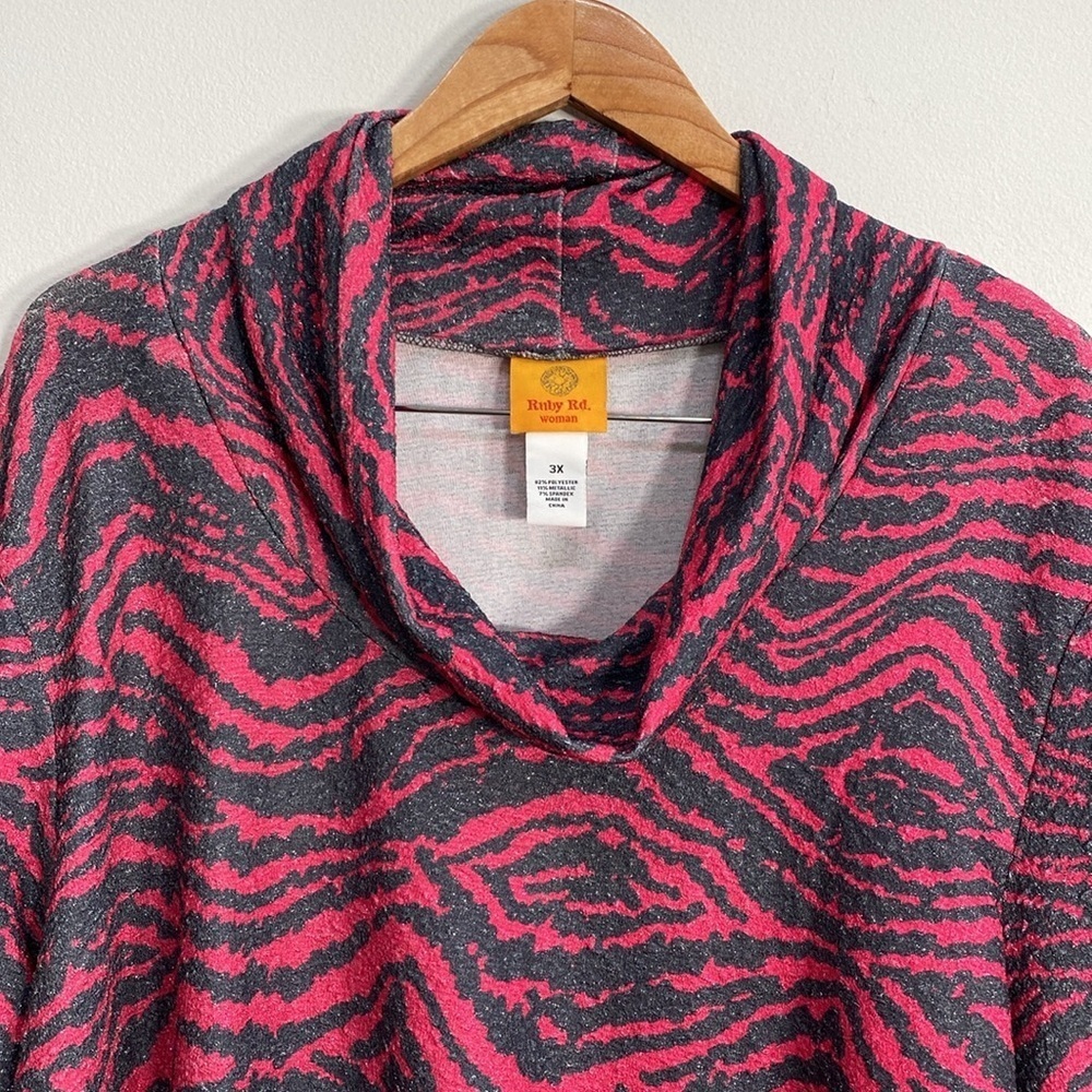 Ruby Rd. Cowl Neck Blouse - Picture 2 of 10